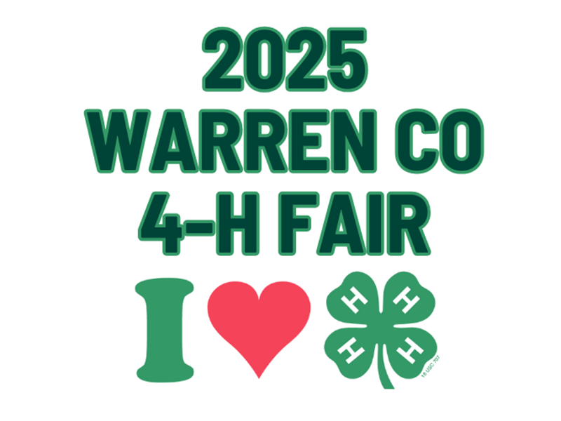 Logo for 2025 Warren County 4-H Fair